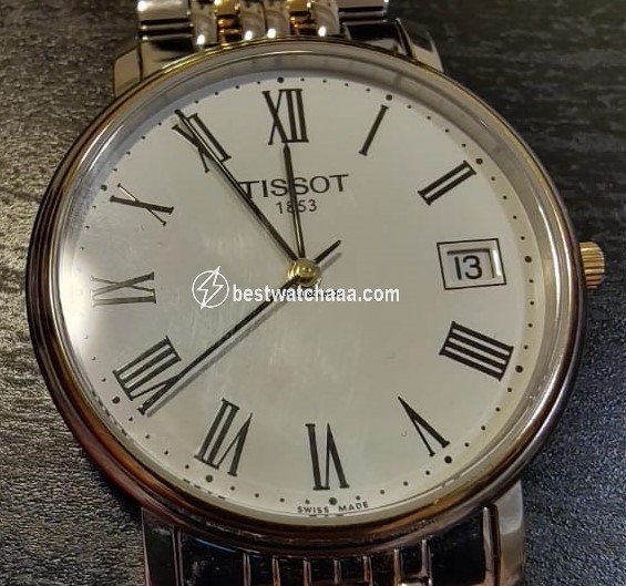 IMG_9085 Tissot Mens watch Unisex Quartz Gold Steel T870 970 Replica 2