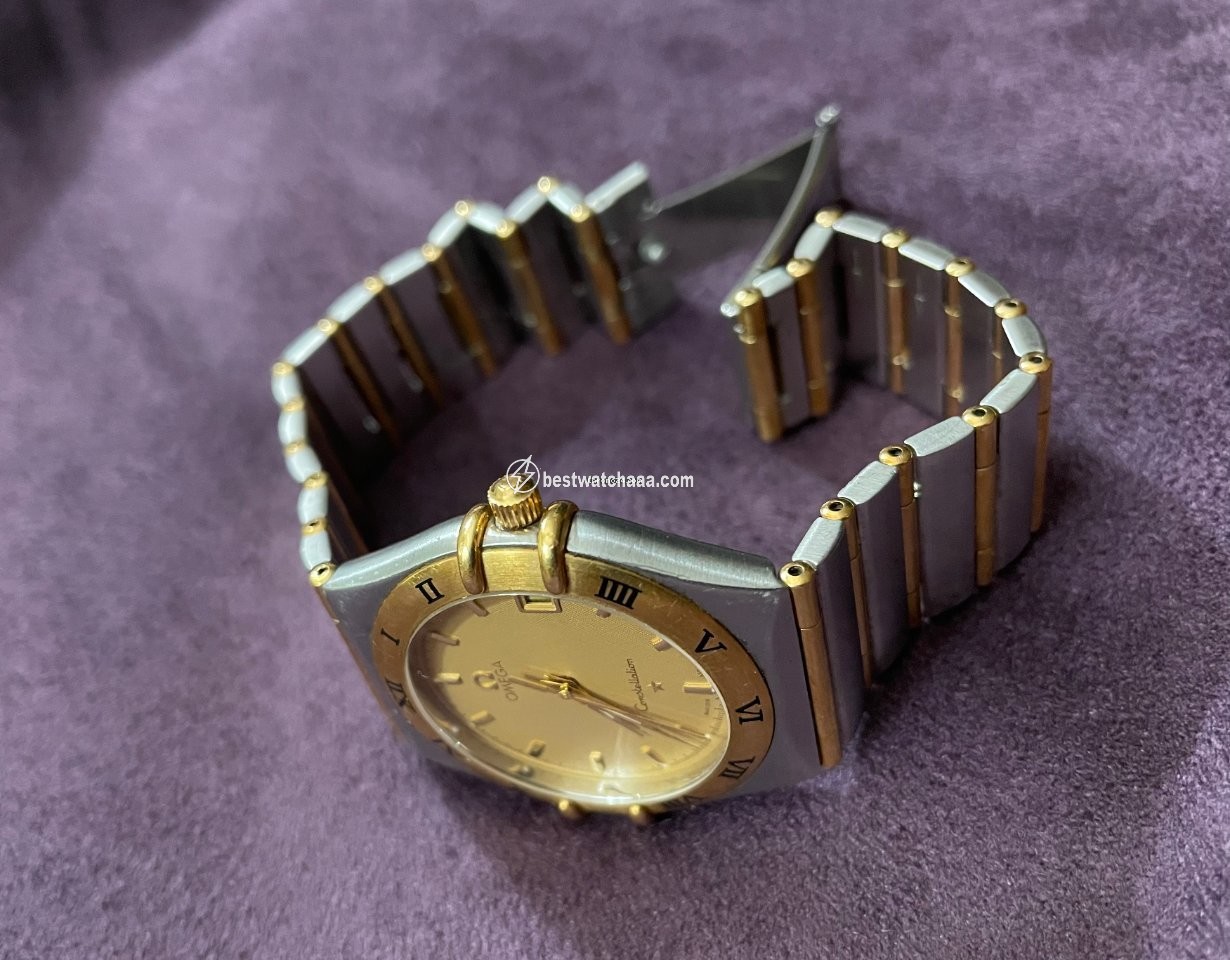 IMG_9085 Omega Constellation Day-Date Mens watch Unisex Quartz Gold Steel 3961070 Replica 2
