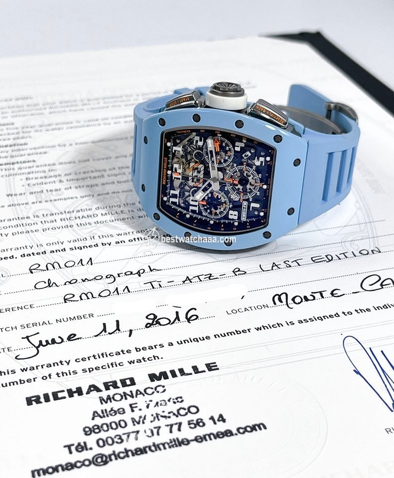 IMG_9085 Richard Mille RM 011 Mens watch Unisex Automatic Ceramic RICHARD MILLE Replica 2