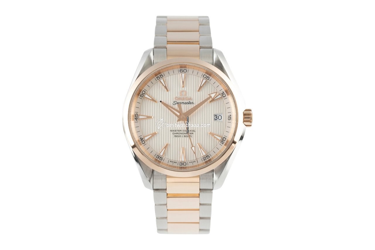 IMG_9085 Omega Seamaster Aqua Terra Mens watch Unisex Automatic Gold Steel 231.20.42.21.02.001 Replica 2
