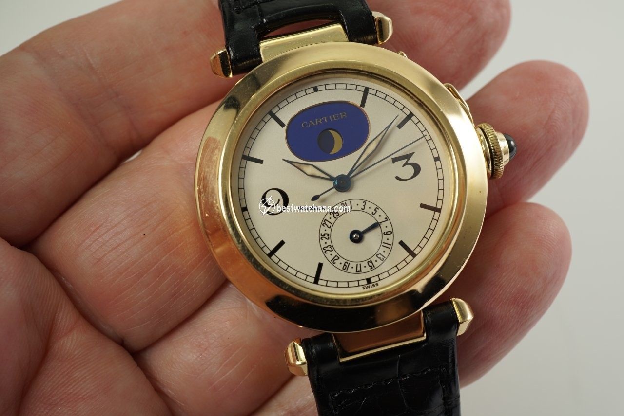 IMG_9085 Cartier Pasha Mens watch Unisex Quartz Yellow gold 30001 Replica 2