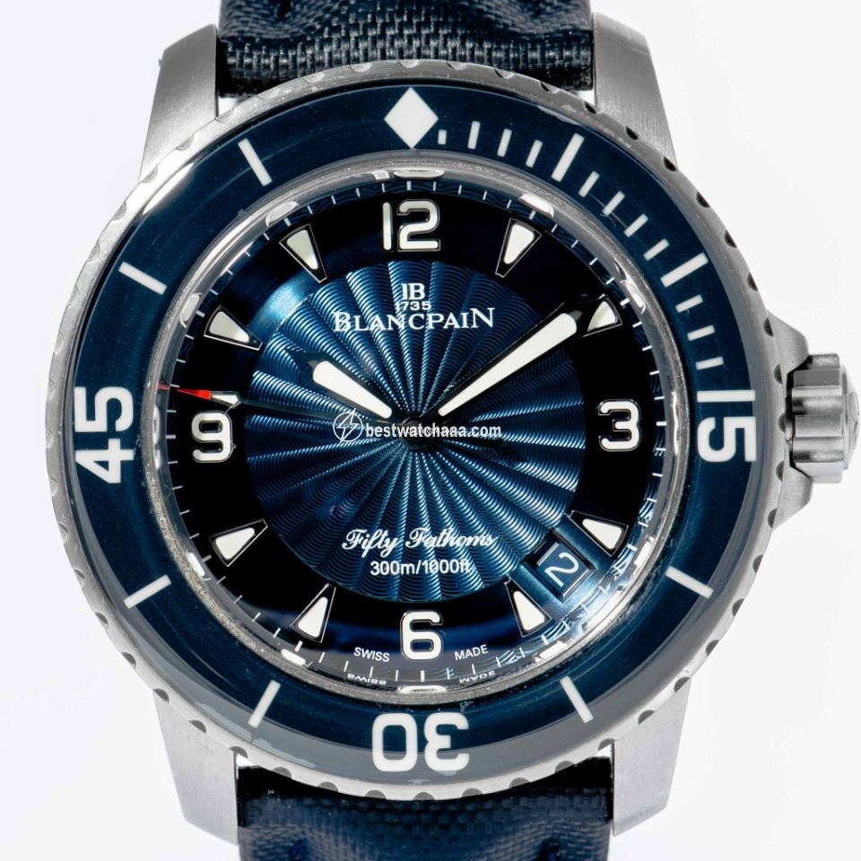 IMG_9085 Blancpain Fifty Fathoms Mens watch Unisex Automatic Steel 5015d-1140-52b Replica 2