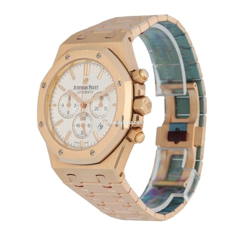 IMG_9085 Audemars Piguet Royal Oak Chronograph Mens watch Unisex Automatic Rose gold 26320OR Replica 2
