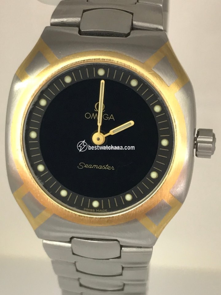 IMG_9085 Omega Seamaster Mens watch Unisex Quartz Gold Steel DB 386.0820 Replica 2