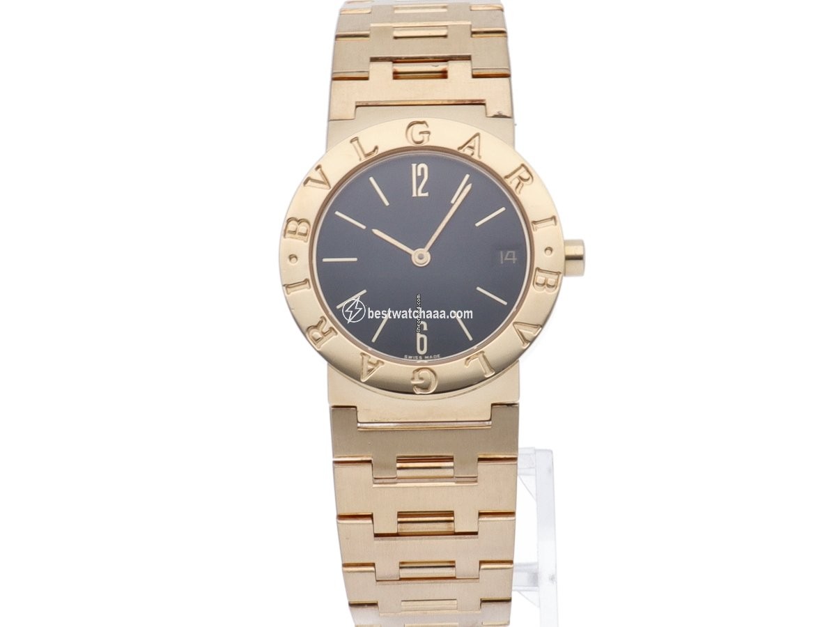 IMG_9085 Bulgari Bulgari Mens watch Unisex Quartz Yellow gold BB30GGD Replica 2