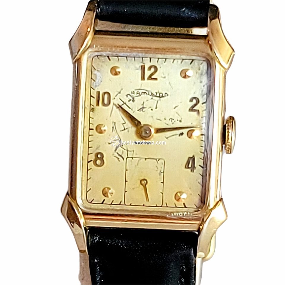 IMG_9085 Hamilton Mens watch Unisex Manual winding Gold Steel Hamilton Grade 982 Replica 2