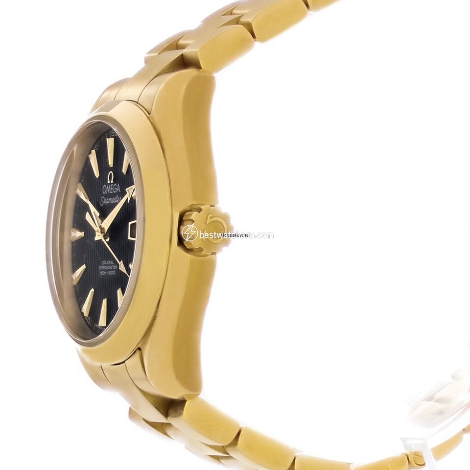 IMG_9085 Omega Seamaster Aqua Terra Womens watch Automatic Yellow gold 231.50.34.20.01.001 Replica 2