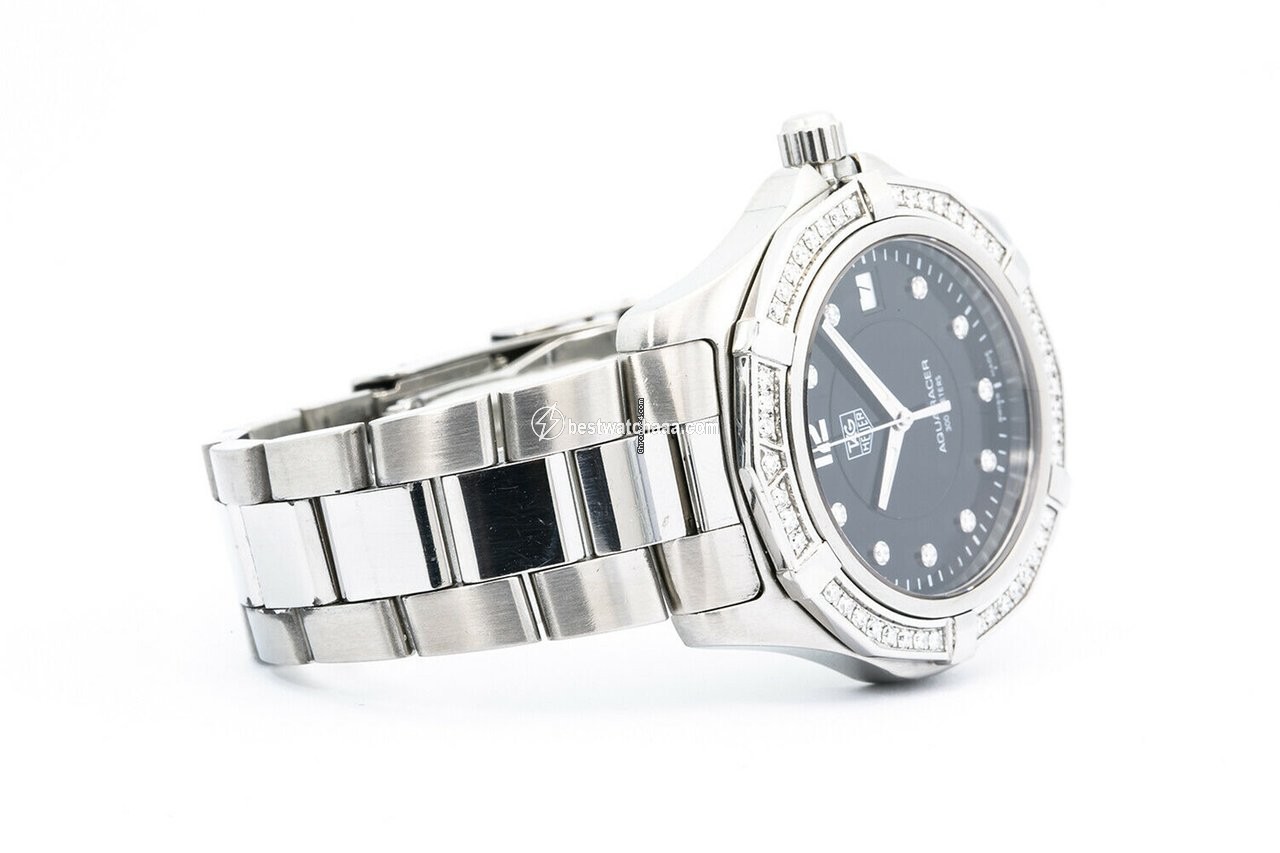 IMG_9085 TAG Heuer Aquaracer 300M Mens watch Unisex Quartz Steel WAF111D Replica 2