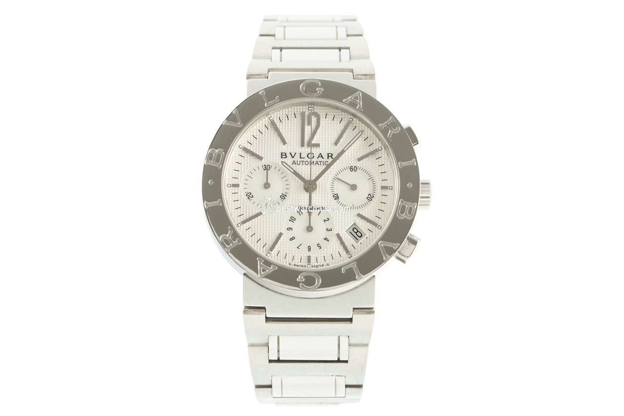 IMG_9085 Bulgari Bulgari Mens watch Unisex Automatic Steel BB 38 SS CH Replica 2