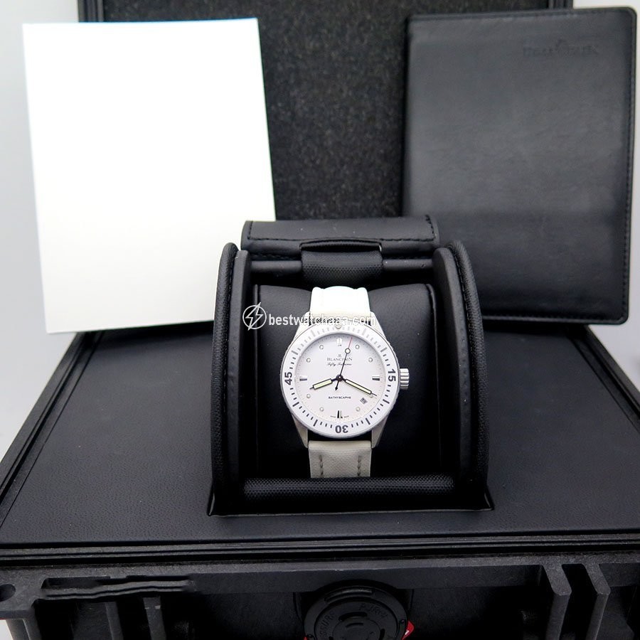 IMG_9085 Blancpain Fifty Fathoms Bathyscaphe Womens watch Automatic Steel 5100-1127-NAWA Replica 2