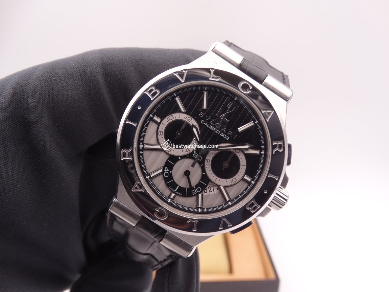 IMG_9085 Bulgari Diagono Mens watch Unisex Automatic Steel DG 42 S CH Replica 2