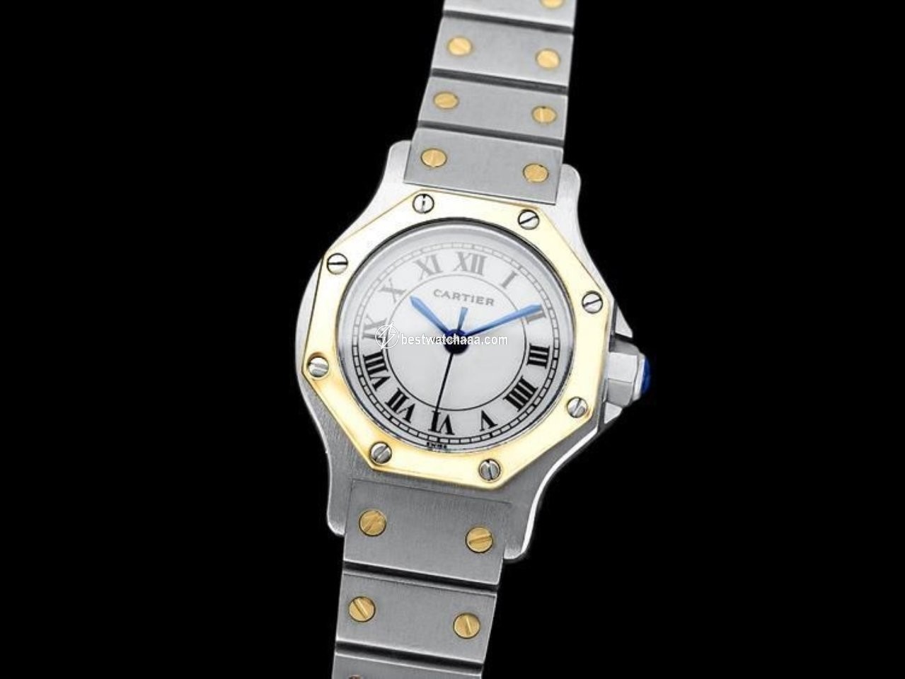 IMG_9085 Cartier Mens watch Unisex Automatic Gold Steel 8437ST Replica 2