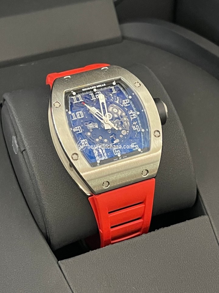 IMG_9085 Richard Mille RM 010 Mens watch Unisex Automatic White gold RM010 Replica 2