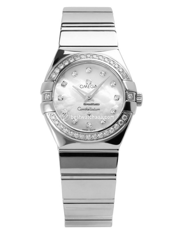 IMG_9085 Omega Constellation Quartz Mens watch Unisex Quartz Steel 123.15.27.60.55.001 Replica 2