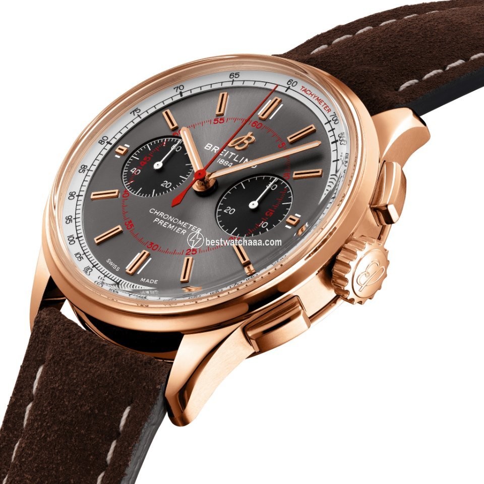 IMG_9085 Breitling Mens watch Unisex Automatic Red gold RB0118A31B1X1 Replica 2