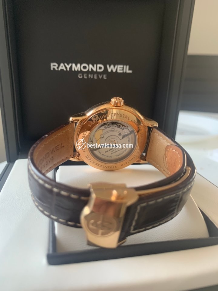 IMG_9085 Raymond Weil Maestro Mens watch Unisex Automatic Rose gold 2239-PC5-00659 Replica 2