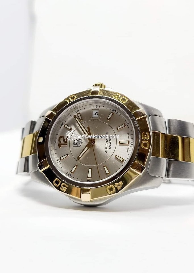 IMG_9085 TAG Heuer Aquaracer 300M Mens watch Unisex Quartz Gold Steel WAF1120 Replica 2