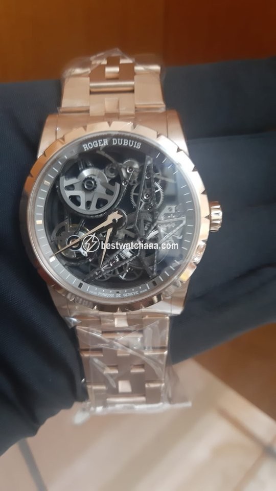 IMG_9085 Roger Dubuis Excalibur Mens watch Unisex Automatic Rose gold RDDBEX0788 Replica 2