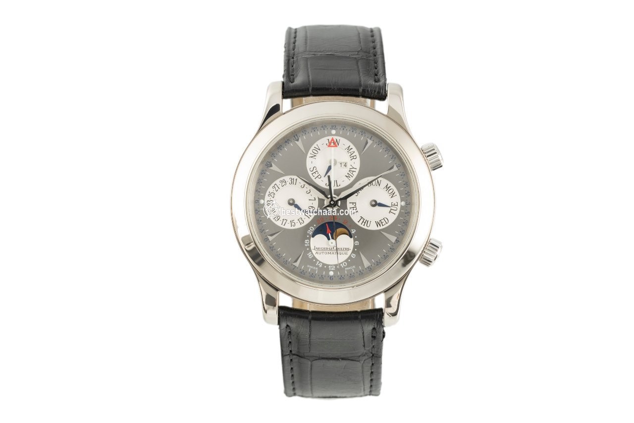IMG_9085 Jaeger-LeCoultre Master Memovox Mens watch Unisex Automatic White gold 146.3.95 Replica 2