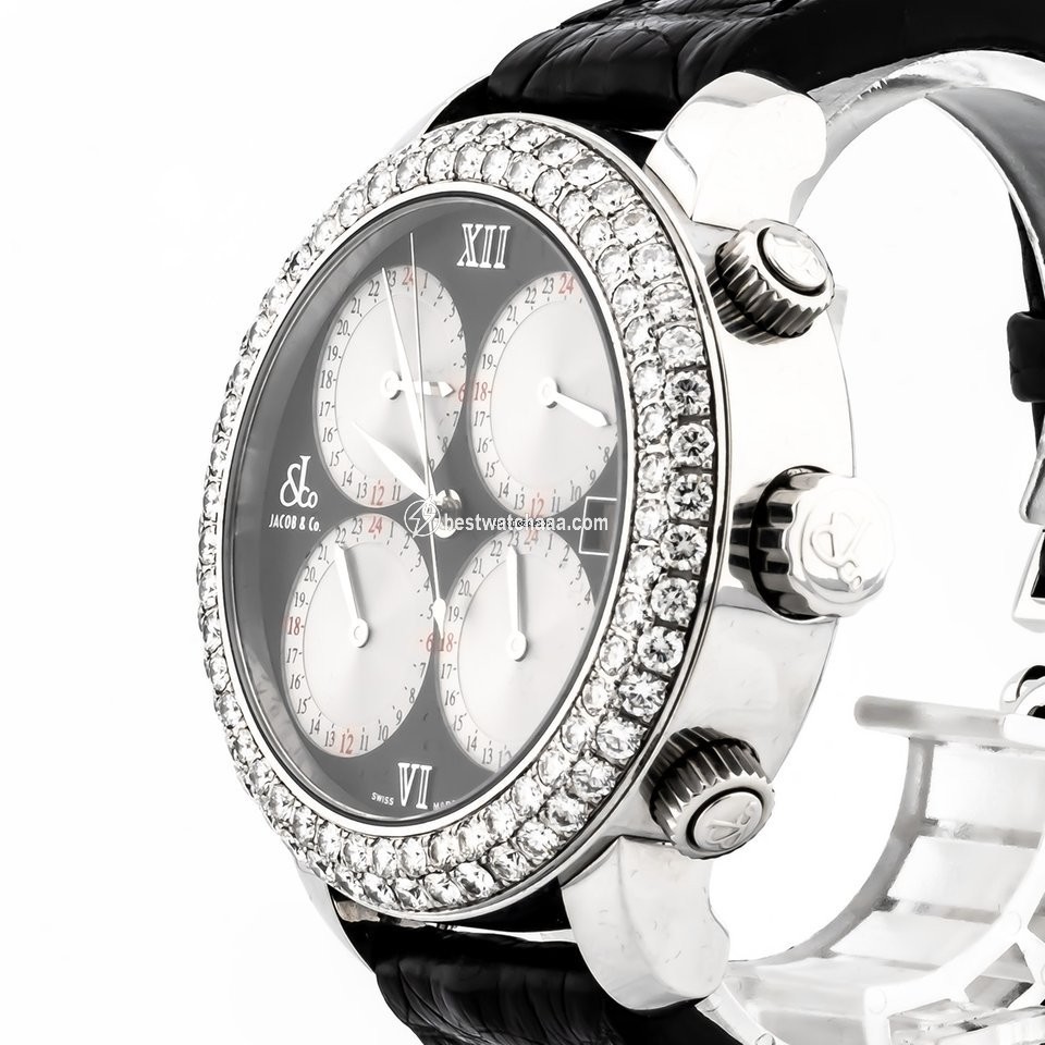 IMG_9085 Jacob & Co. Five Time Zone Mens watch Unisex Automatic Steel H 24 Replica 2