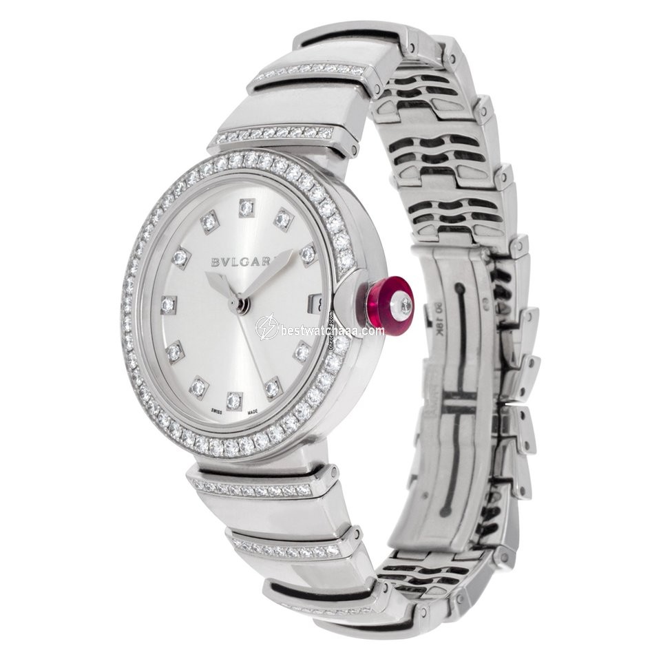 IMG_9085 Bulgari Lucea Womens watch Automatic White gold LU W 33 G Replica 2