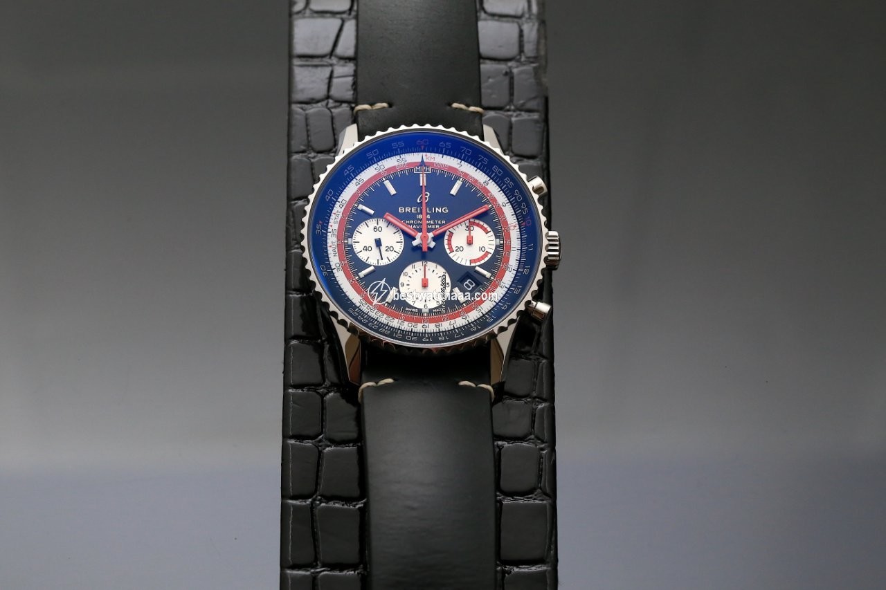 IMG_9085 Breitling Navitimer 1 B01 Chronograph 43 Mens watch Unisex Automatic Steel AB01211B1B1X1 Replica 2