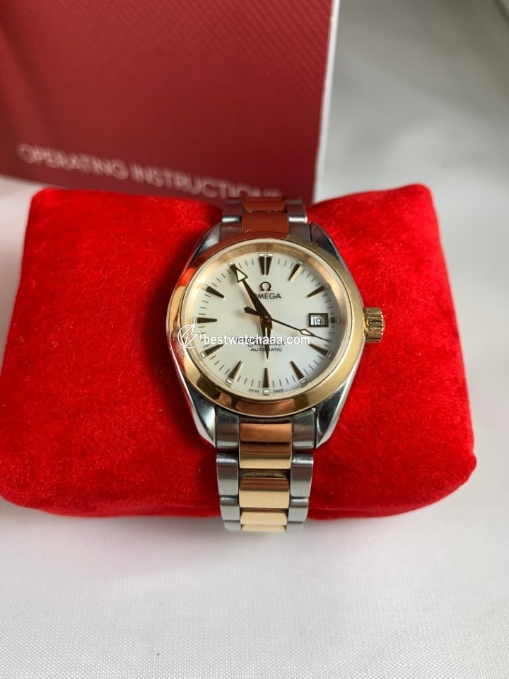 IMG_9085 Omega Seamaster Aqua Terra Womens watch Automatic Gold Steel 2373.70.00 Replica 2