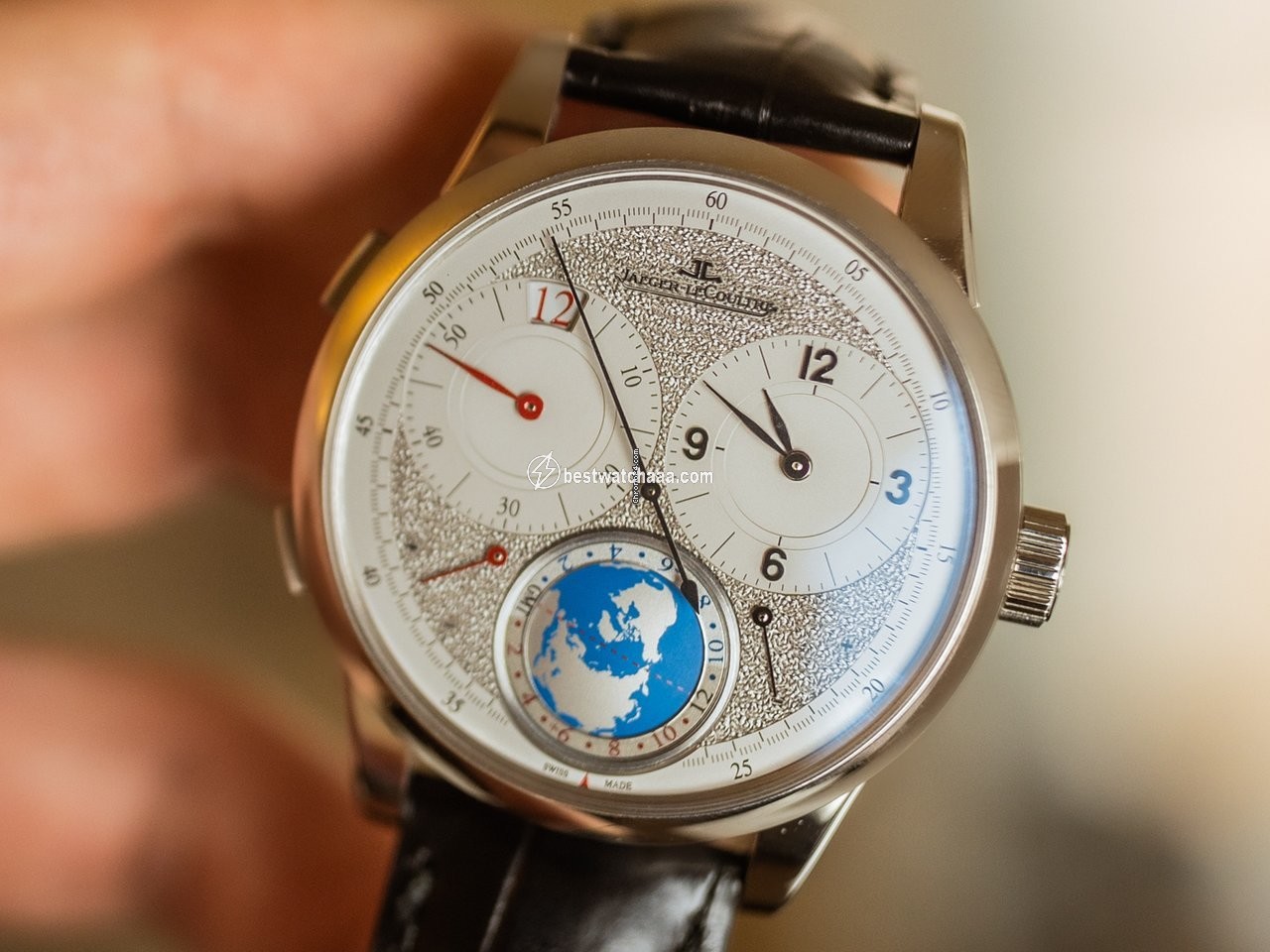 IMG_9085 Jaeger-LeCoultre Duometre Mens watch Unisex Manual winding White gold 606.35.40 Replica 2