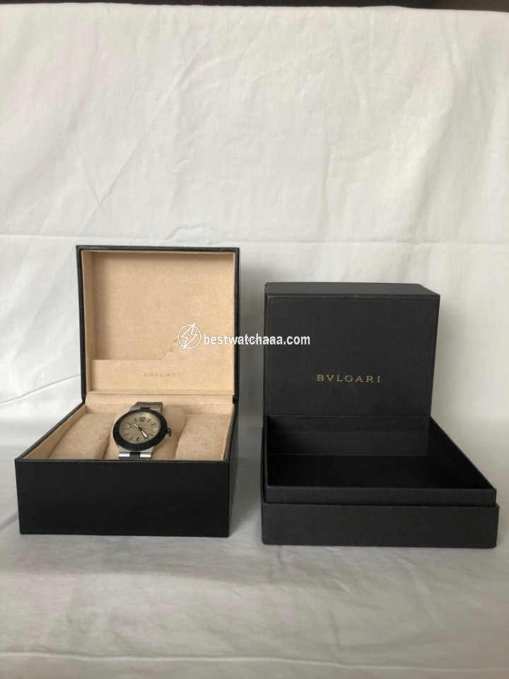 IMG_9085 Bulgari Diagono Mens watch Unisex Automatic Aluminum AL 38 A Replica 2
