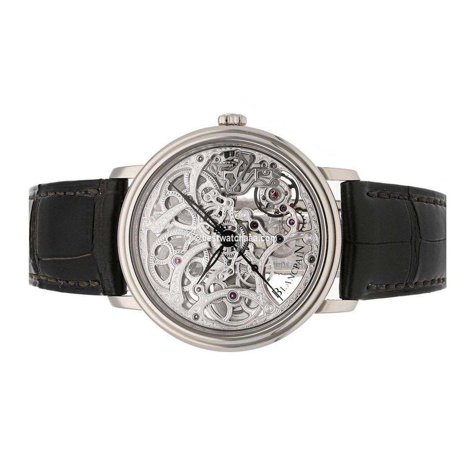 IMG_9085 Blancpain Mens watch Unisex Manual winding White gold 6633-1500-55B Replica 2
