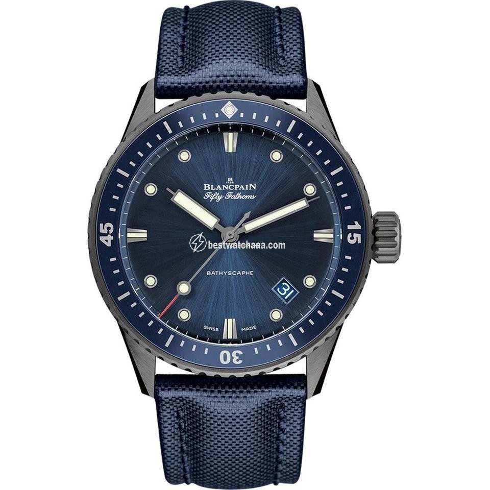 IMG_9085 Blancpain Fifty Fathoms Bathyscaphe Mens watch Unisex Automatic Ceramic 5000-0240-052A Replica 2