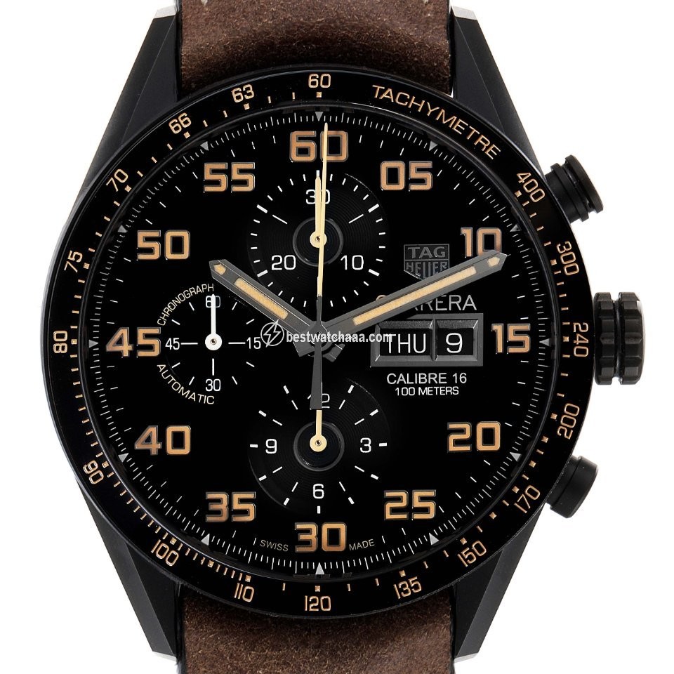 IMG_9085 TAG Heuer Carrera Calibre 16 Mens watch Unisex Automatic Titanium CV2A84.FC6394 Replica 2