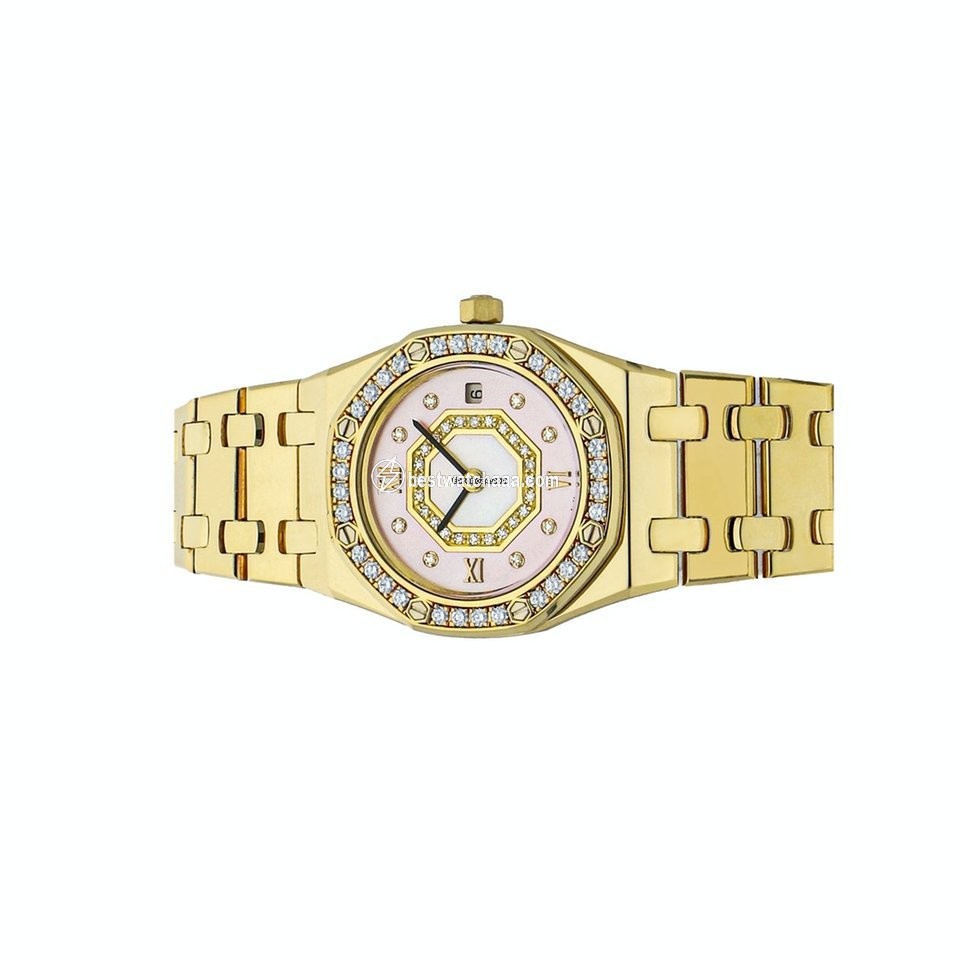 IMG_9085 Audemars Piguet Royal Oak Womens watch Quartz Yellow gold 67371BA.ZZ.1120BA.01 Replica 2