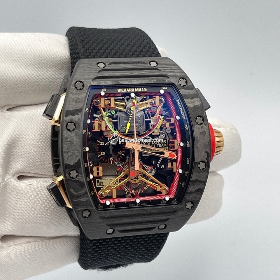 IMG_9085 Richard Mille Mens watch Unisex Automatic Carbon RM 50-01 Replica 2