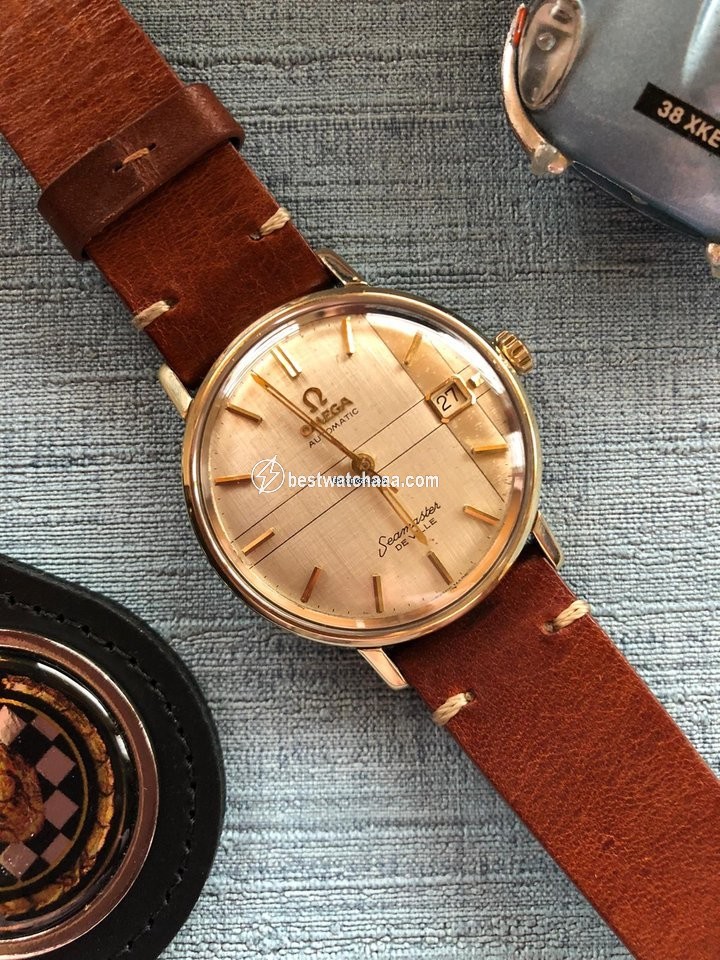 IMG_9085 Omega Seamaster DeVille Mens watch Unisex Automatic Gold Steel 14910 Replica 2