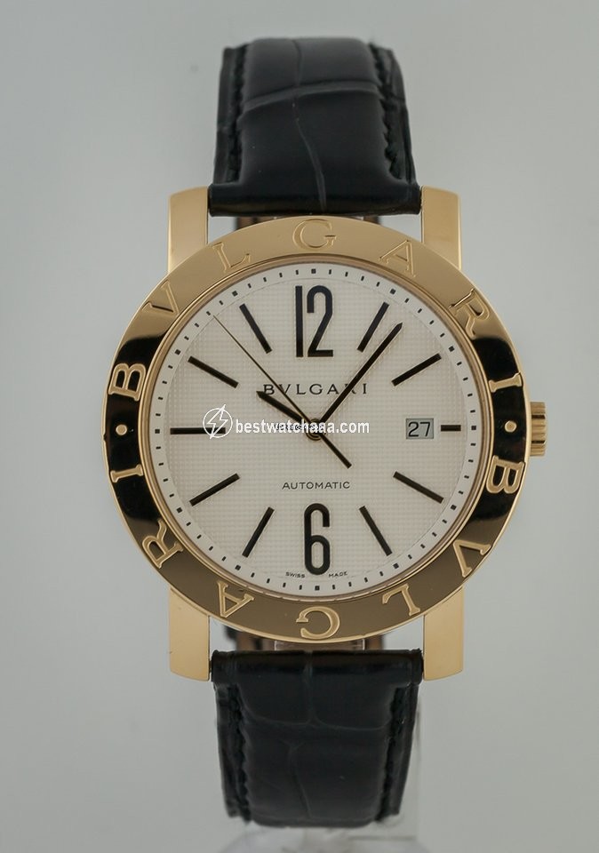 IMG_9085 Bulgari Bulgari Mens watch Unisex Automatic Yellow gold BB42GL Replica 2