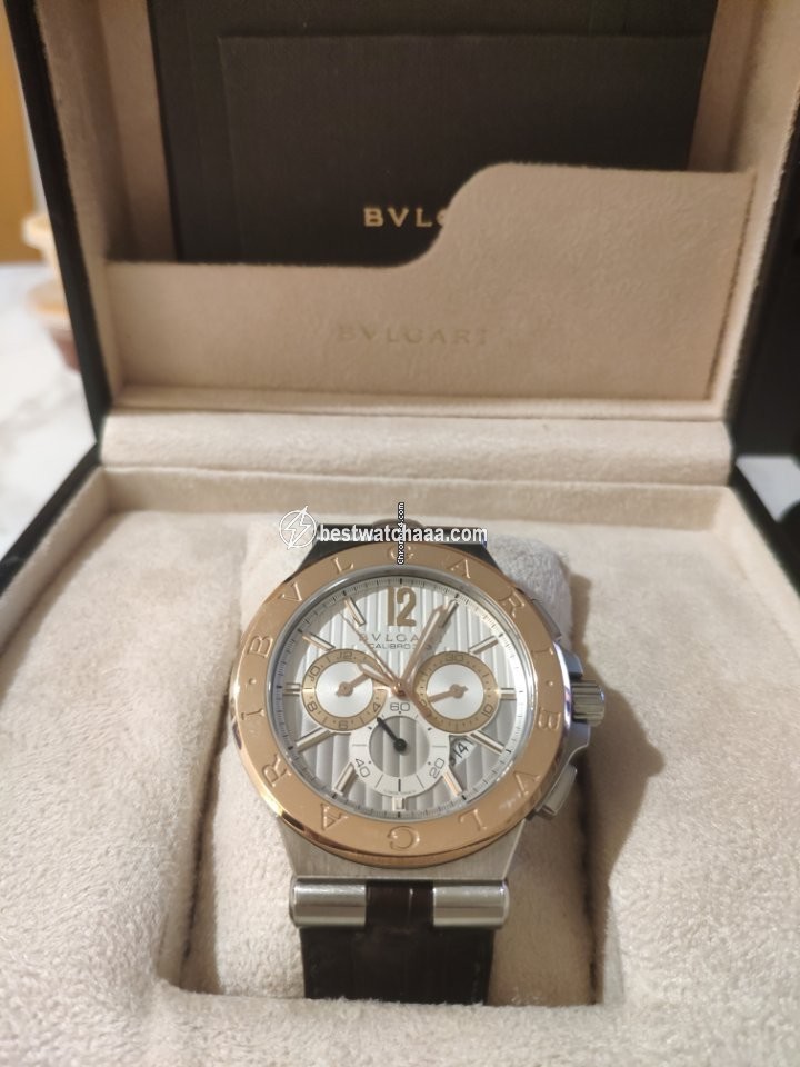 IMG_9085 Bulgari Diagono Mens watch Unisex Automatic Gold Steel DG42C6SPGLDCH Replica 2