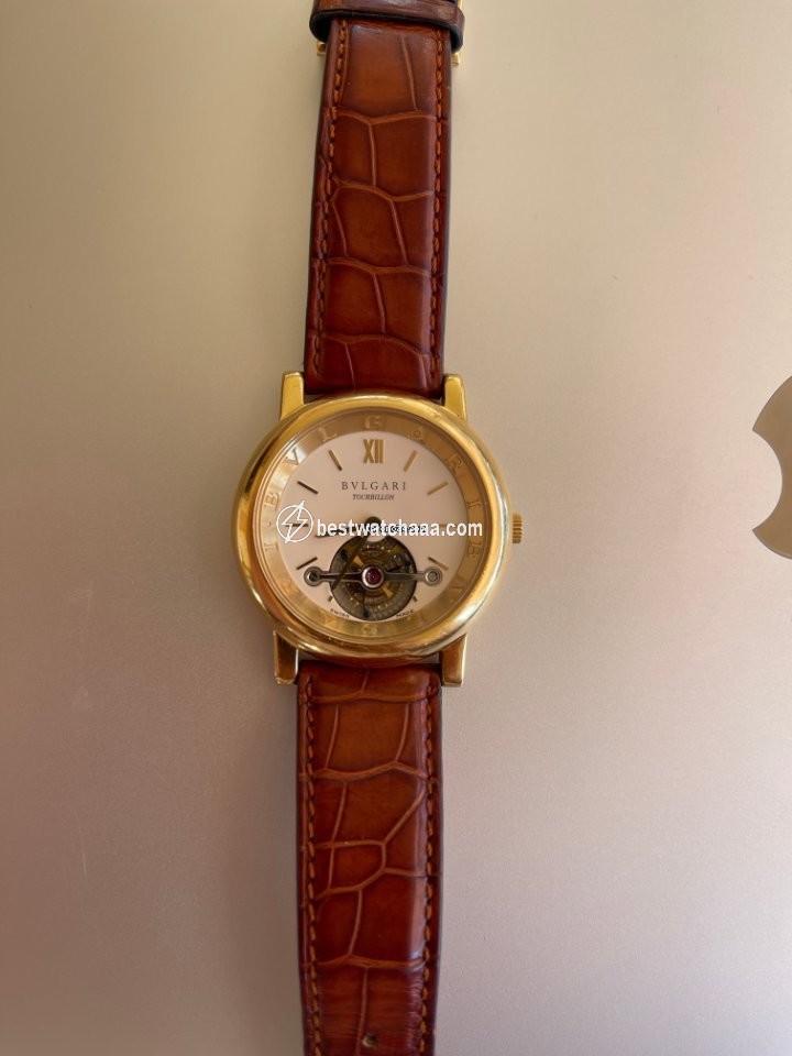 IMG_9085 Bulgari Mens watch Unisex Manual winding Yellow gold AT 40 GL TB Replica 2