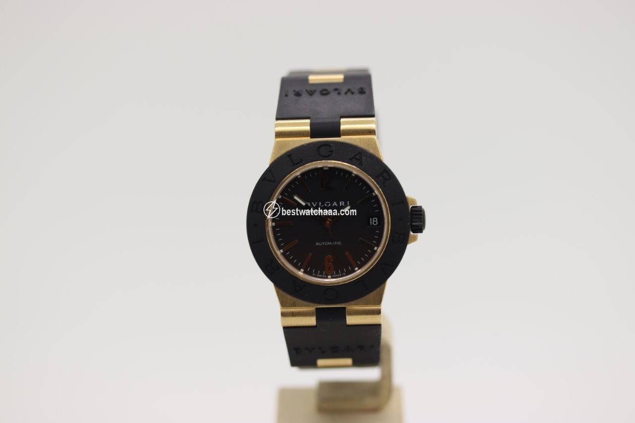 IMG_9085 Bulgari Diagono Womens watch Automatic Yellow gold AL32G Replica 2