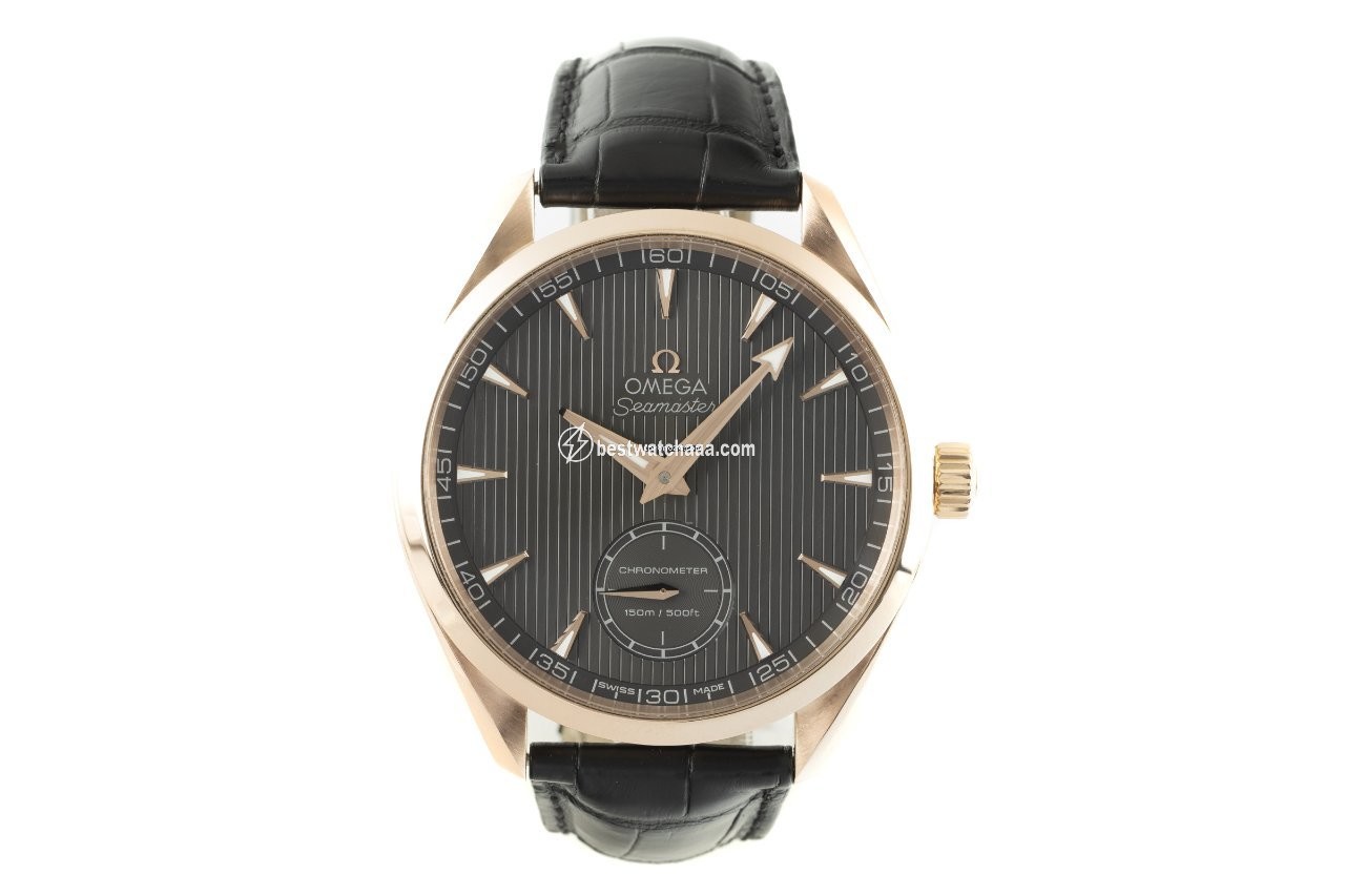 IMG_9085 Omega Seamaster Aqua Terra Mens watch Unisex Manual winding Red gold 231.53.49.10.06.001 Replica 2