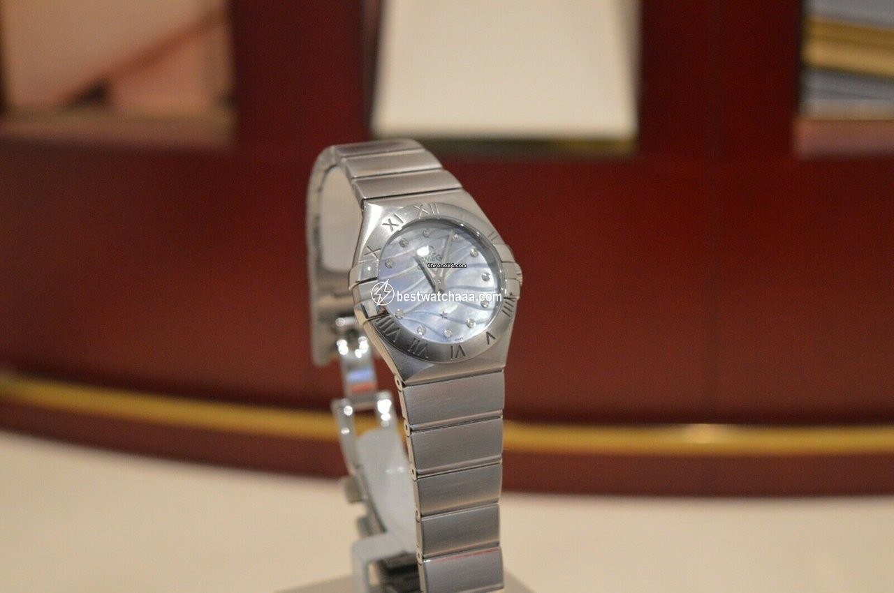 IMG_9085 Omega Constellation Quartz Womens watch Quartz Steel 123.10.27.60.57.001 Replica 2