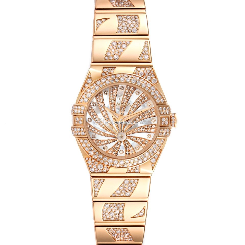 IMG_9085 Omega Constellation Quartz Womens watch Quartz Rose gold 123.55.24.60.55.011 Replica 2