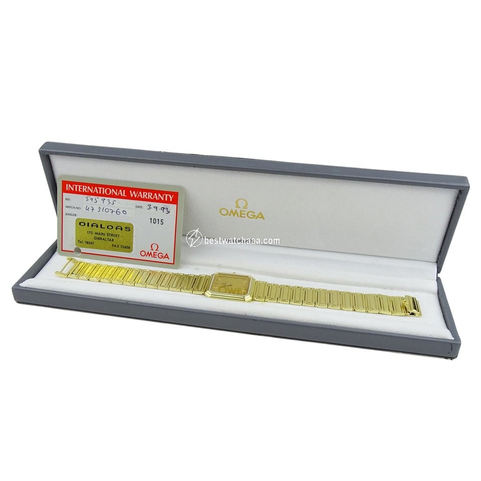 IMG_9085 Omega Mens watch Unisex Quartz Yellow gold 395.935 Replica 2