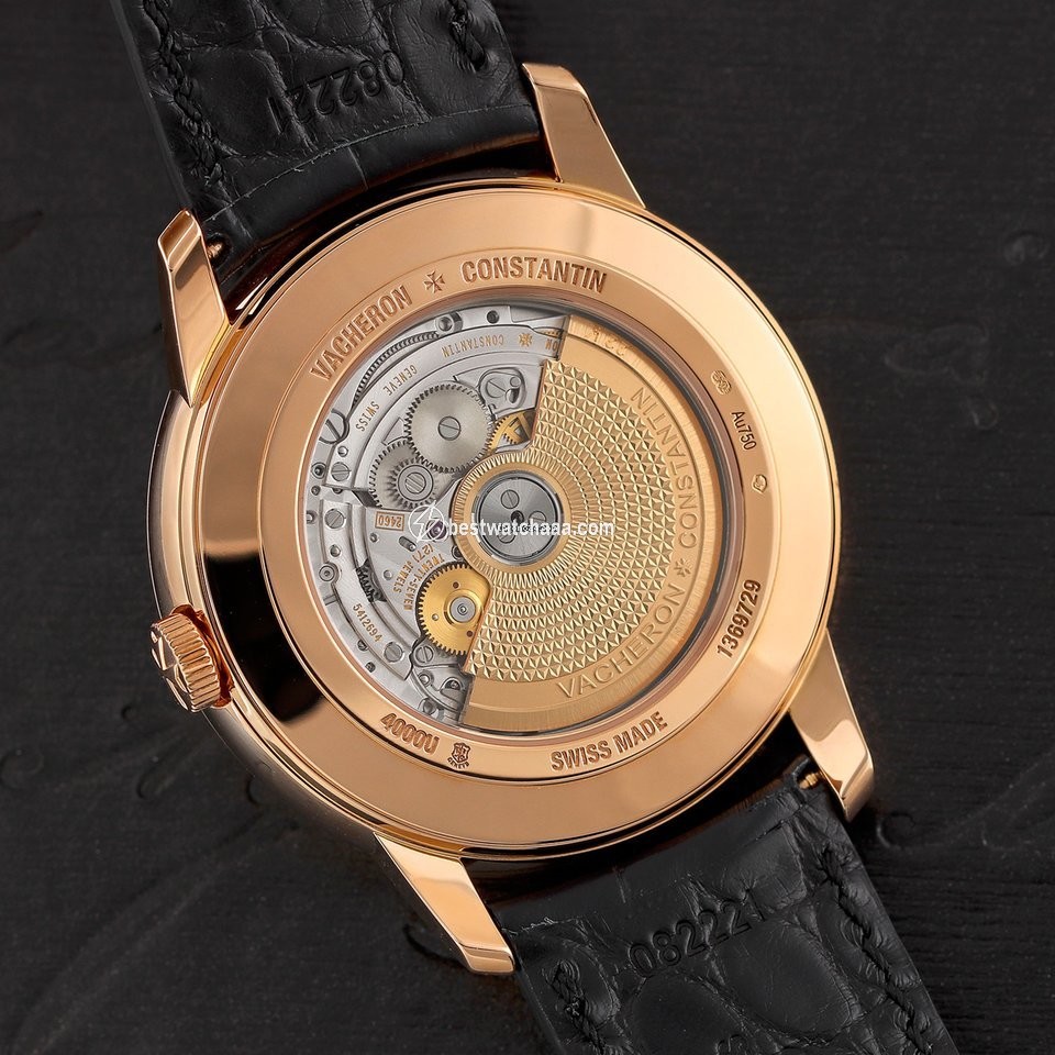 IMG_9085 Vacheron Constantin Patrimony Mens watch Unisex Automatic Rose gold 4000u 000r-b111 Replica 2