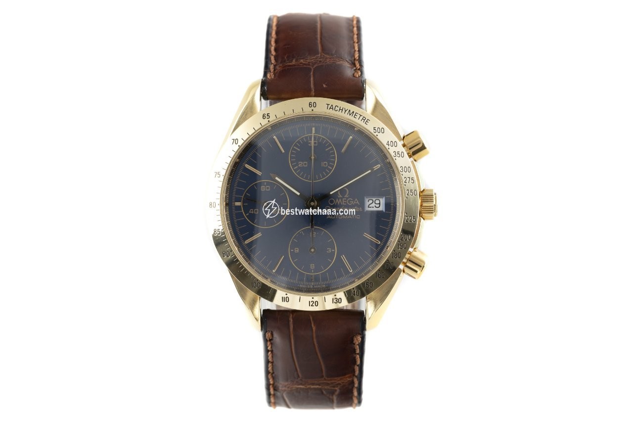 IMG_9085 Omega Speedmaster Date Mens watch Unisex Automatic Yellow gold 3611.20.00 Replica 2