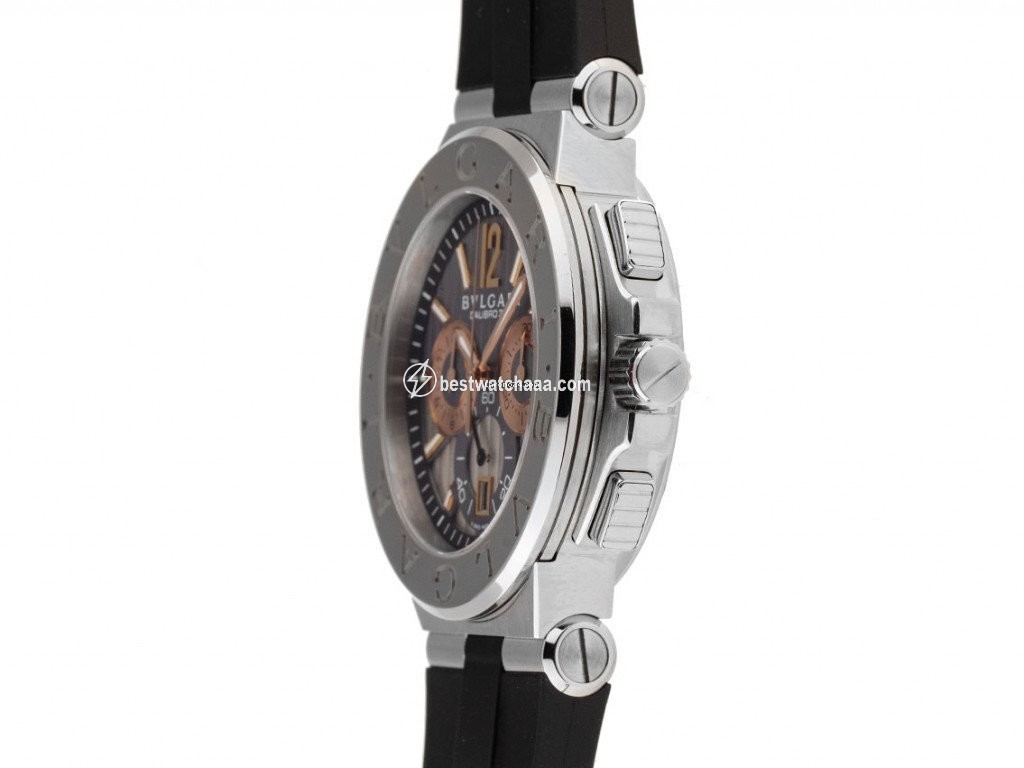 IMG_9085 Bulgari Diagono Mens watch Unisex Automatic Gold Steel DG42SWGCH Replica 2