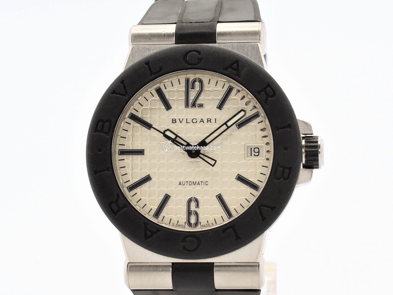 IMG_9085 Bulgari Diagono Mens watch Unisex Automatic Steel DG 35 SV Replica 2