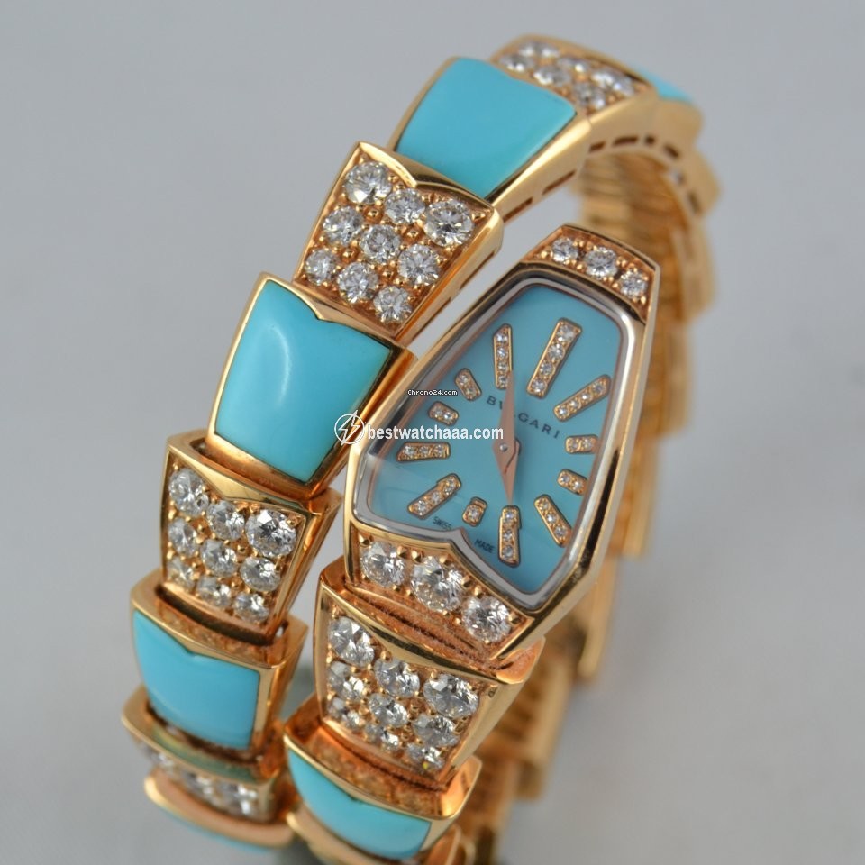 IMG_9085 Bulgari Serpenti Womens watch Quartz Rose gold SP P 26G Replica 2