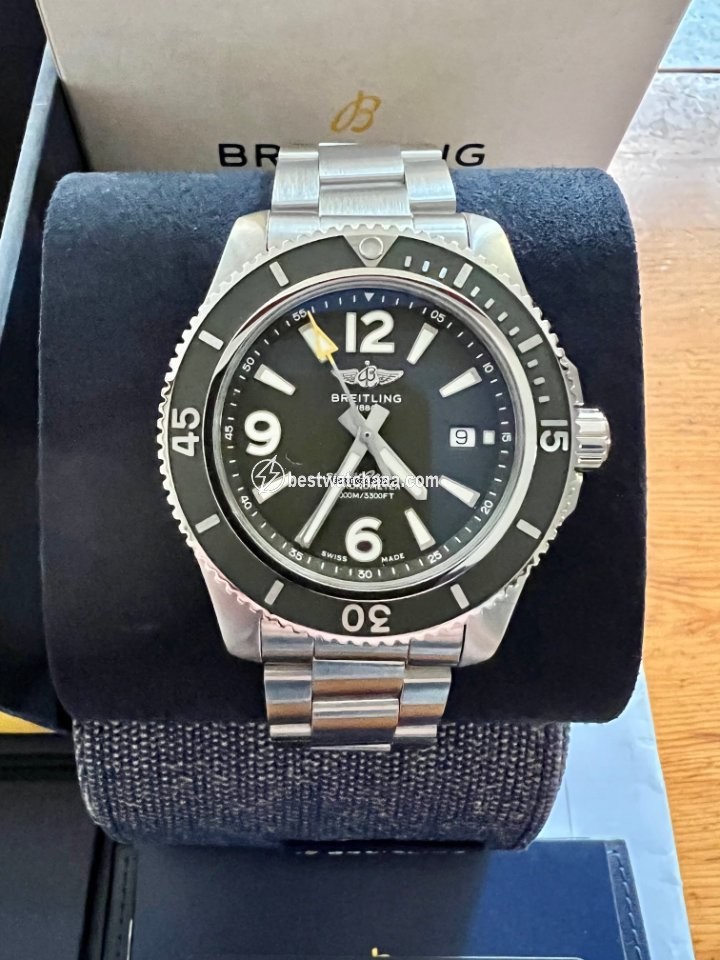 IMG_9085 Breitling Superocean 44 Mens watch Unisex Automatic Steel A17367A11L1W1 Replica 2