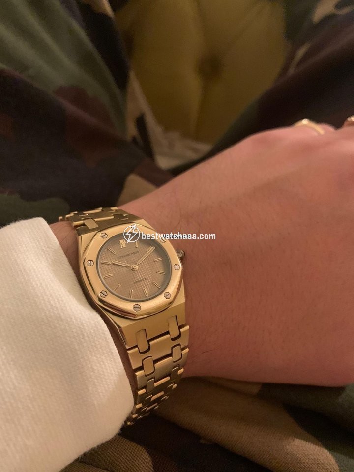IMG_9085 Audemars Piguet Royal Oak Mens watch Unisex Automatic Yellow gold B45118 Replica 2